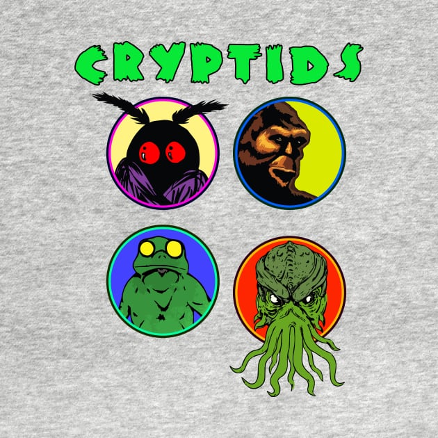 CRYPTIDS by theanomalius_merch